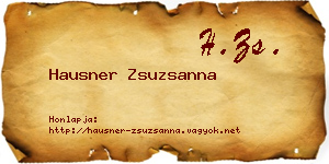 Hausner Zsuzsanna névjegykártya